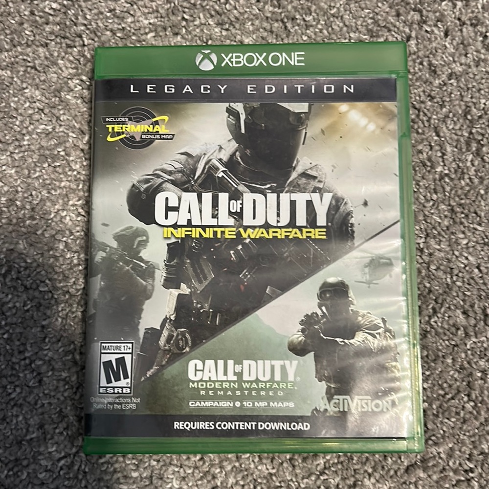 Call of duty infinite warfare legacy edition includes Modern warfare remastered